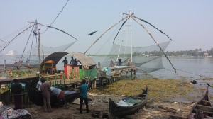 Chinese fish nets in Fort Cochin